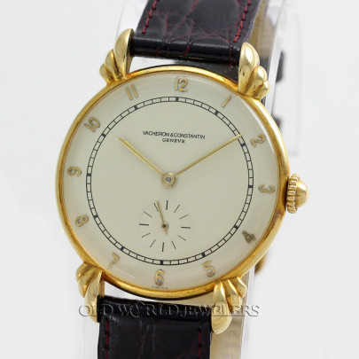 Vacheron & Constantin Vintage Dress Watch Flame Lugs 18K Gold